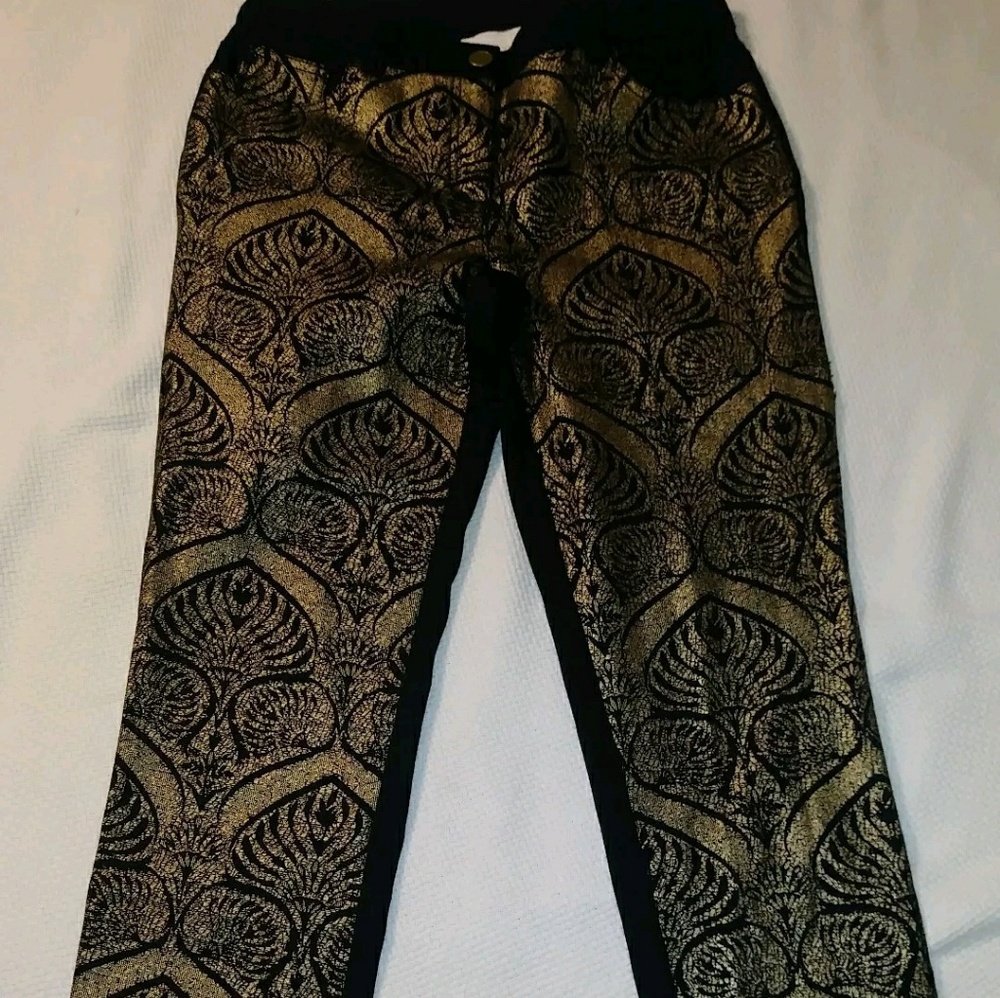 Chicos 0 Sequin Skinny Stretch Pants Women's ankle